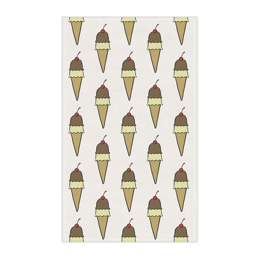 Ice Cream Cone Kitchen Towel