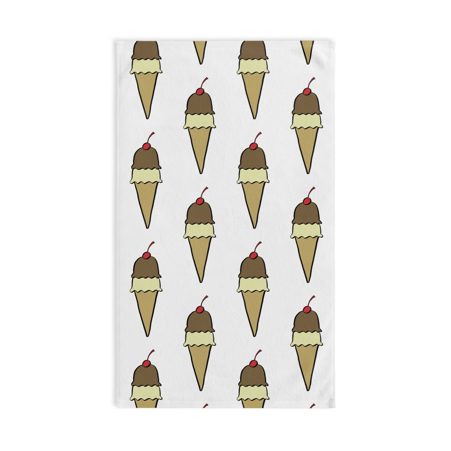 Ice Cream Cone Hand Towel