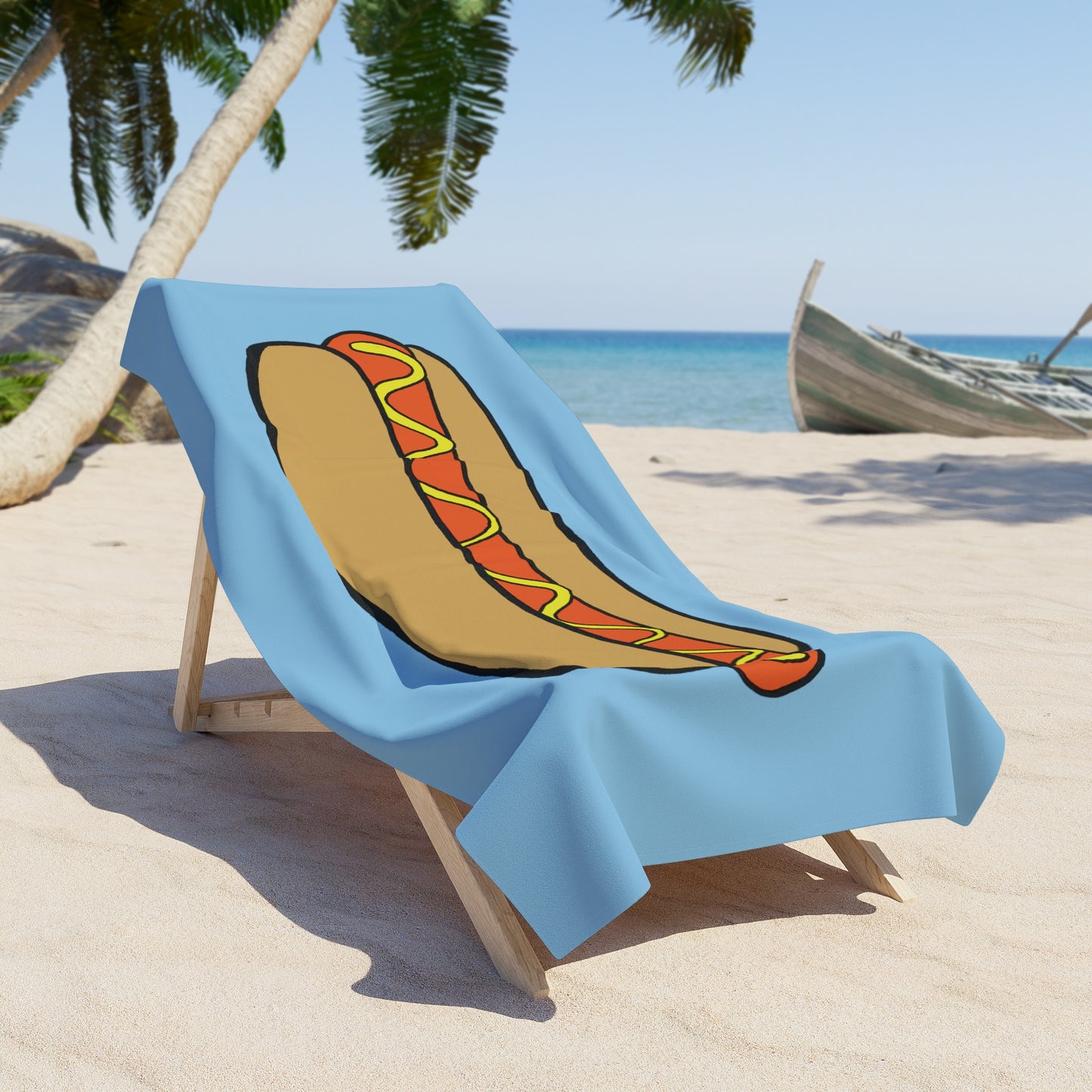 Hot Dog Beach Towel