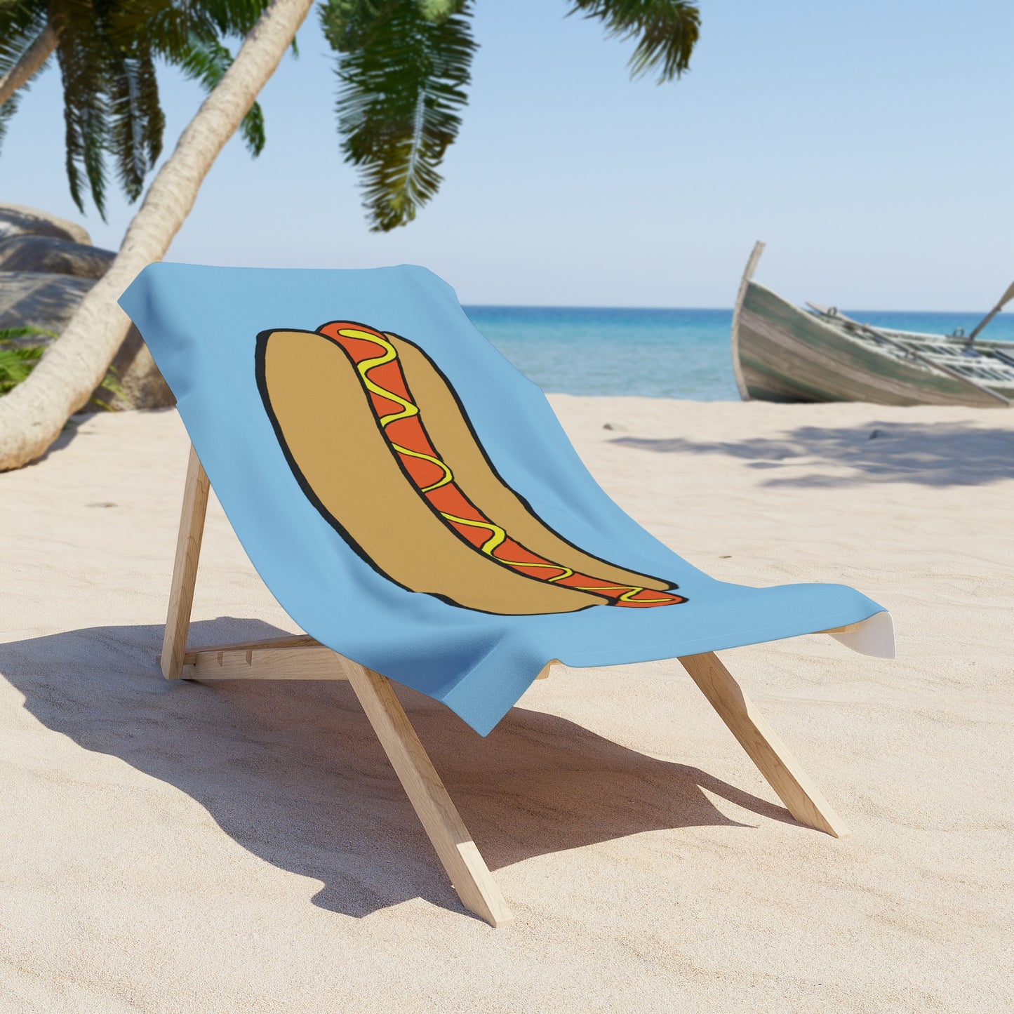 Hot Dog Beach Towel