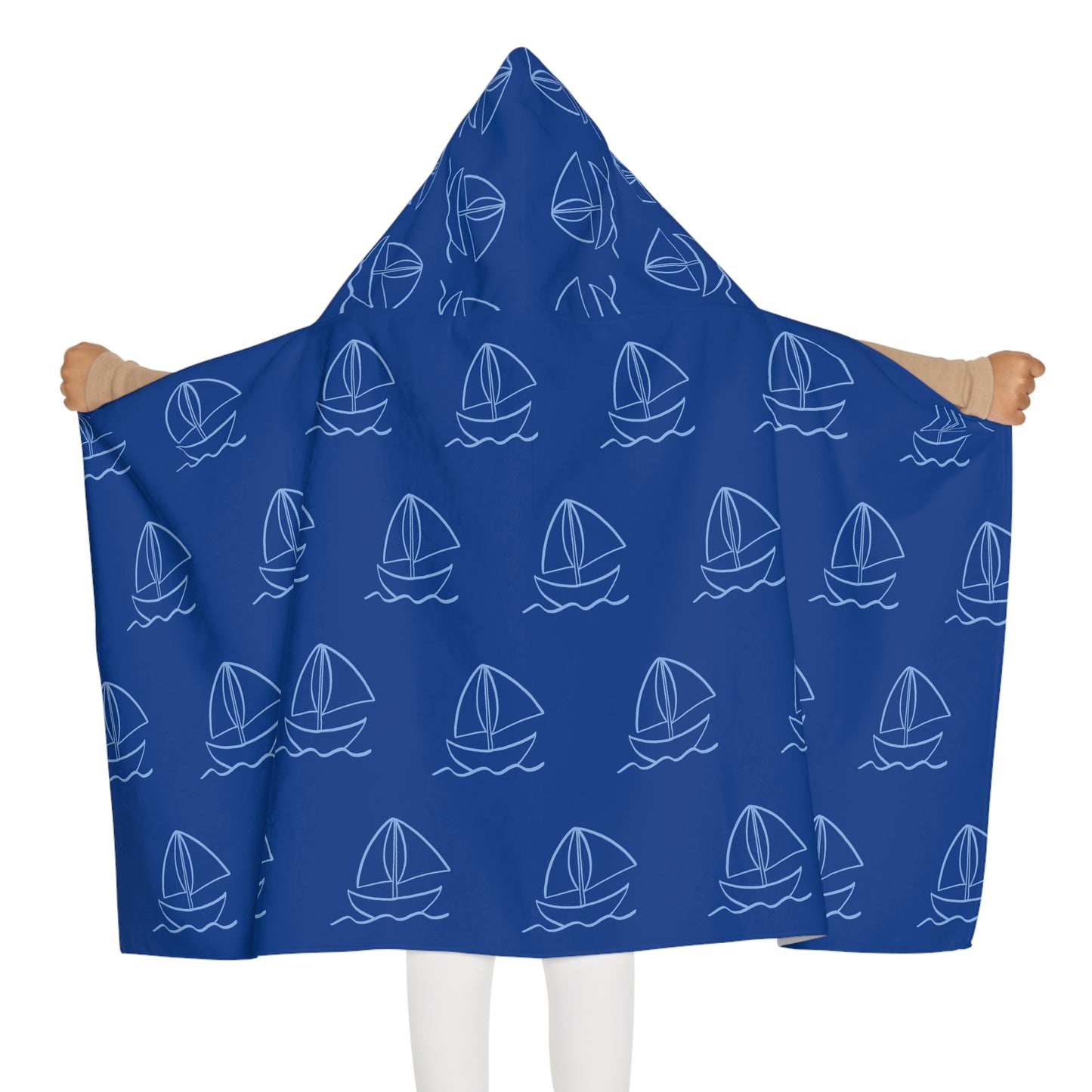 Sailboat Youth Hooded Towel