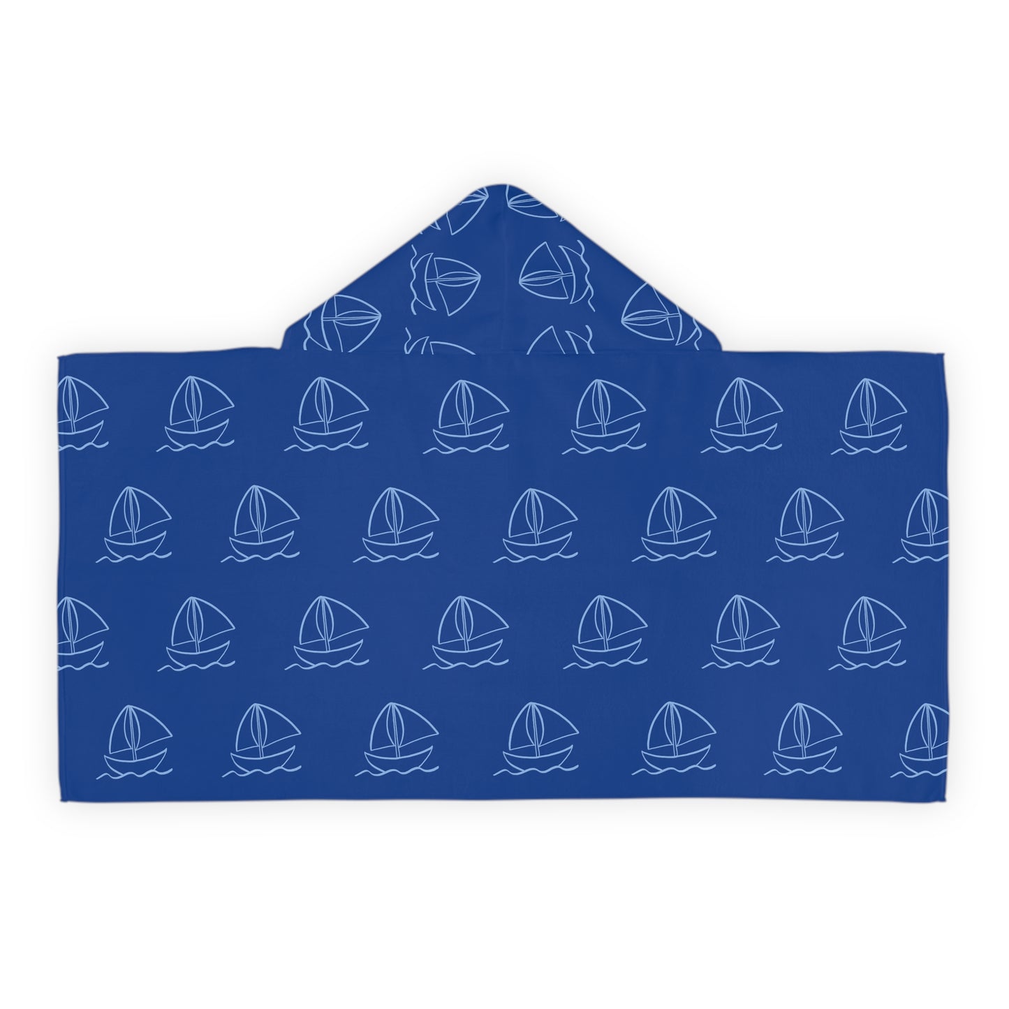 Sailboat Youth Hooded Towel